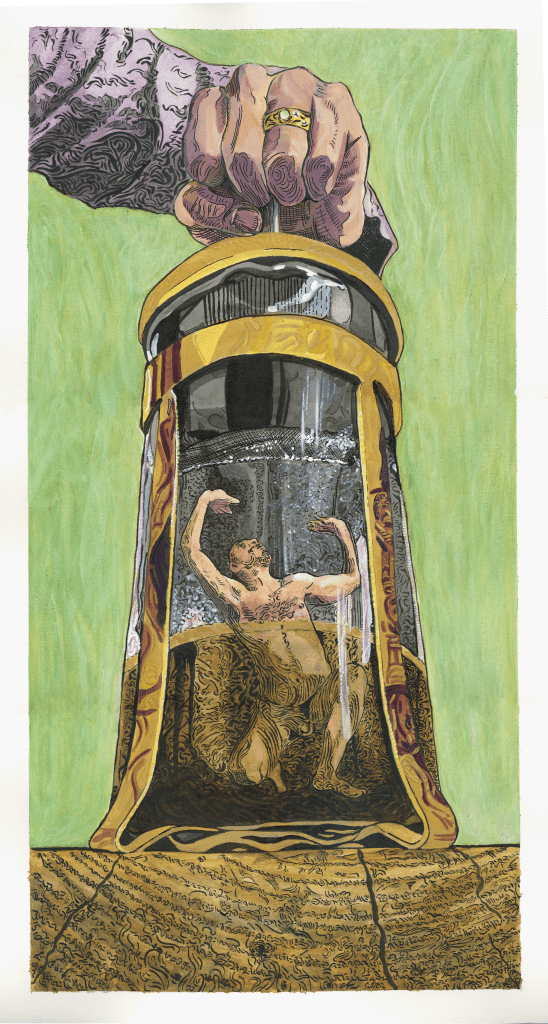 Watercolor and Ink on Paper
20” X 10”
2023